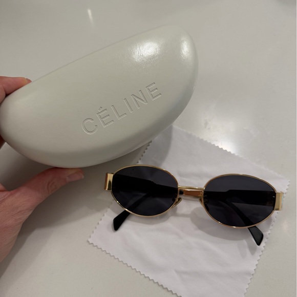 Céline Oval Sunglasses with Case - Picture 4 of 7